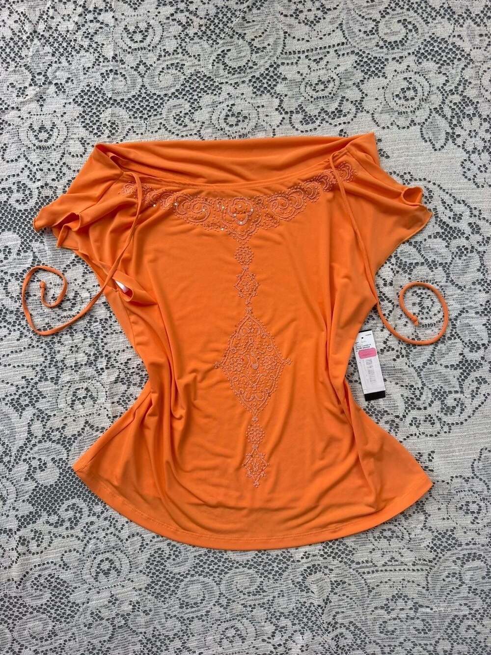 Deadstock Fairycore Embellished Y2K top